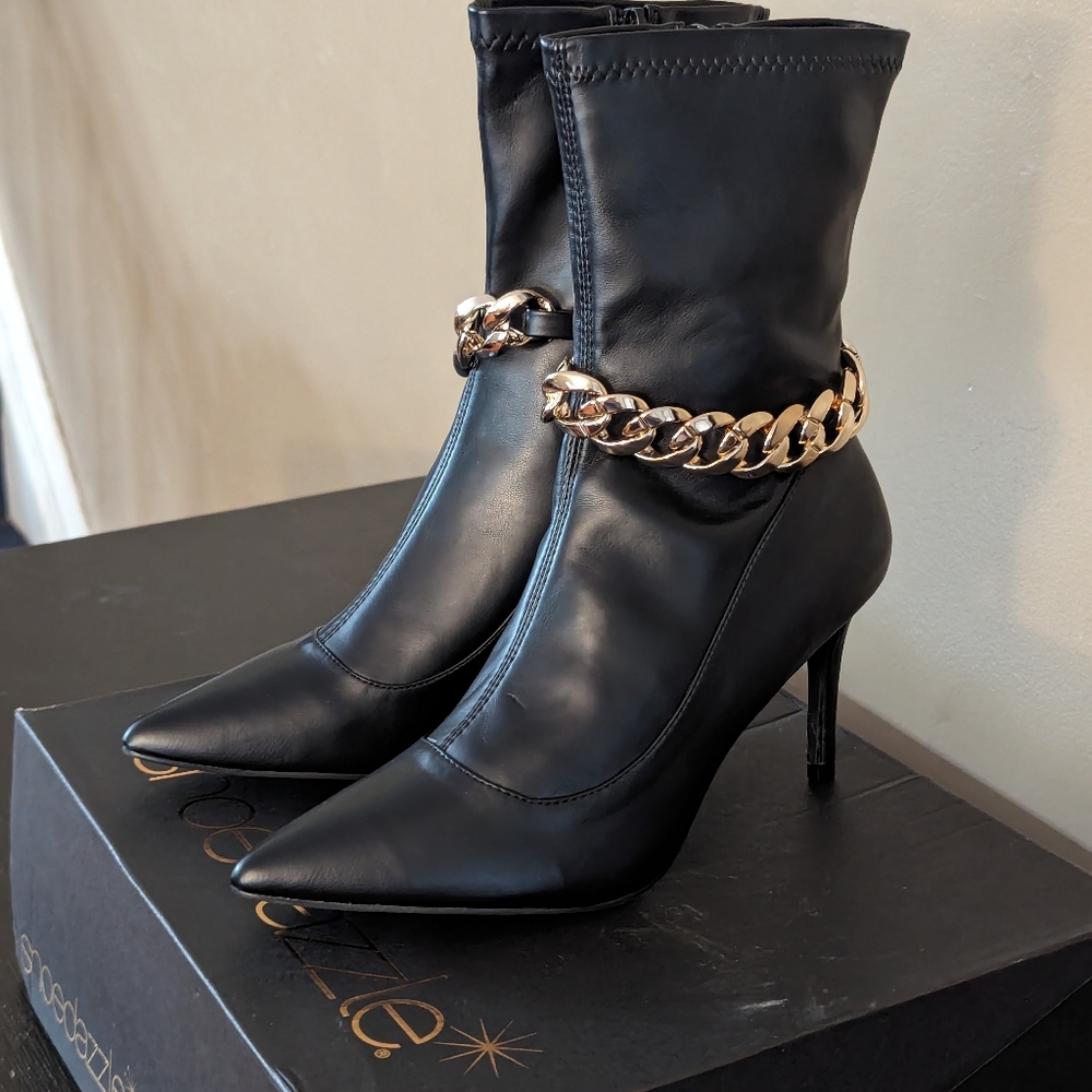 Black booties. Size 8.5